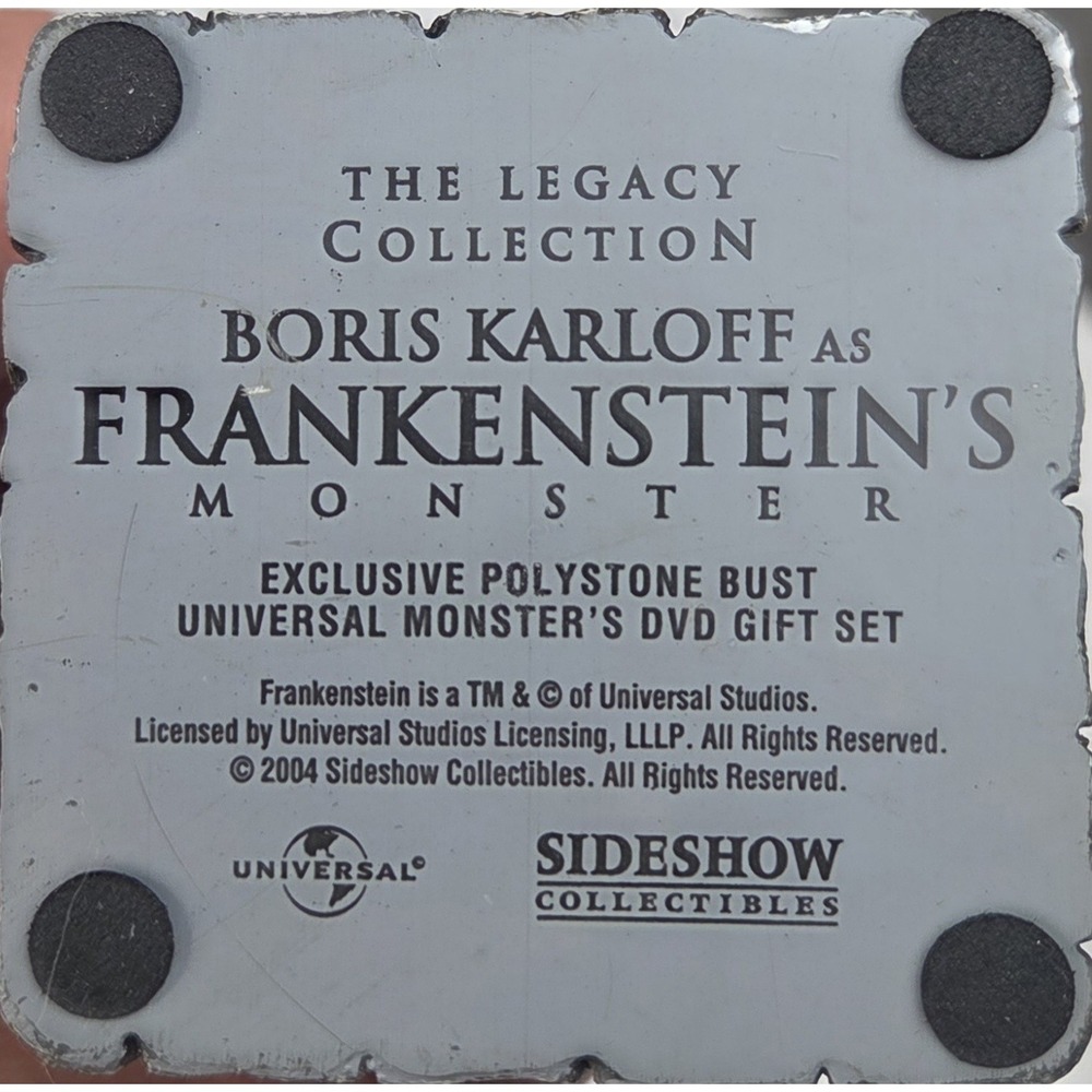 2004 Boris Karloff as Frankenstein's Monster Bust- The Legacy Collection 6.75" - Picture 6 of 6